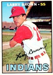 1967 Topps Baseball Cards      145     Larry Brown